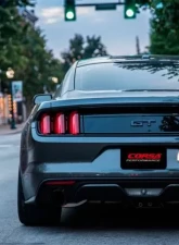 Corsa Performance 3.0" Catback Exhaust Dual Rear Exit w/Single 4.5" Black PVD Pro-Series Tips Ford Mustang GT Fastback 2015-2022                                     - 14332BLK - Image 2
