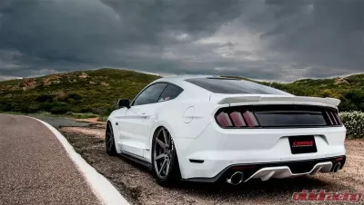 Corsa Performance 3.0" Catback Exhaust Dual Rear Exit w/Single 4.5" Polished Pro-Series Tips Ford Mustang GT Fastback 2015-2022 - 14332