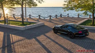 Corsa Performance 3.0" Axleback Exhaust Dual Rear Exit with Twin 4.0" Black PVD Pro-Series Tips Ford Mustang GT Fastback 2015-2022 - 14334BLK