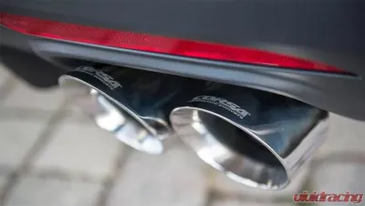 Corsa Performance 3.0" Axleback Exhaust Dual Rear Exit with Twin 4.0" Polished Pro-Series Tips Ford Mustang GT Fastback 2015-2022 - 14334