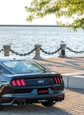 Corsa Performance 3.0" Catback Exhaust Dual Rear Exit w/Twin 4.0" Black PVD Pro-Series Tips Ford Mustang GT Fastback 2015-2022                                     - 14335BLK - Image 3