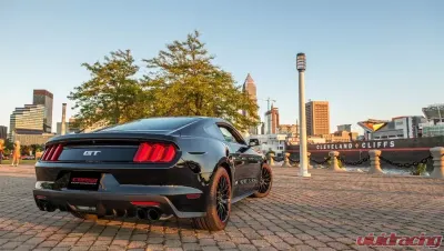 Corsa Performance 3.0" Catback Exhaust Dual Rear Exit w/Twin 4.0" Black PVD Pro-Series Tips Ford Mustang GT Fastback 2015-2022 - 14337BLK