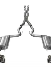 Corsa Performance 3.0" Catback Exhaust Dual Rear Exit w/Twin 4.0" Polished Pro-Series Tips Ford Mustang GT Fastback 2015-2022                                     - 14337 - Image 3