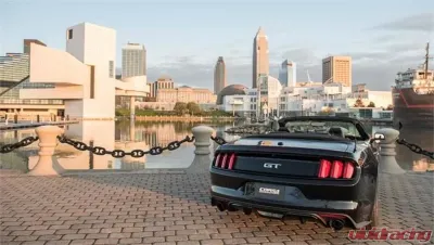 Corsa Performance 3.0" Catback Exhaust Dual Rear Exit w/Single 4.5" Black PVD Pro-Series Tips Ford Mustang GT Convertible 2015-2022 - 14342BLK