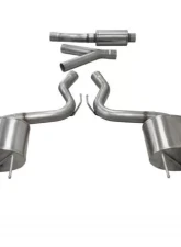 CORSA Performance 3.0" Catback Exhaust Dual Rear Exit w/Single 4.5" Black PVD Pro-Series Tips Ford Mustang EcoBoost Fastback 2015-2022                                     - 14343BLK - Image 3