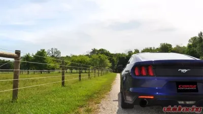 CORSA Performance 3.0" Catback Exhaust Dual Rear Exit w/Single 4.5" Black PVD Pro-Series Tips Ford Mustang EcoBoost Fastback 2015-2022 - 14343BLK