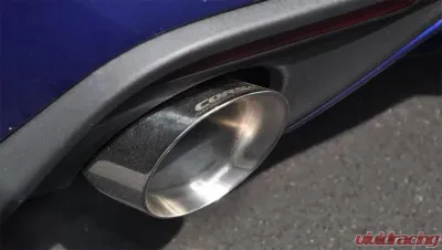 CORSA Performance 3.0" Catback Exhaust Dual Rear Exit w/Single 4.5" Polished Pro-Series Tips Ford Mustang EcoBoost Fastback 2015-2022 - 14343