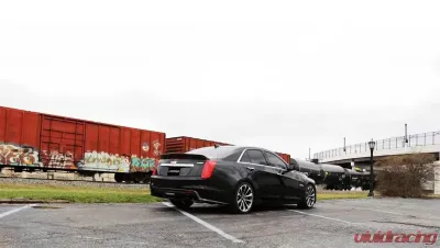 CORSA Performance 2.75" Axleback Exhaust Dual Rear Exit with Twin 4.0" Black PVD Pro-Series Tips Cadillac CTS V Sedan 2016-2019 - 14357BLK