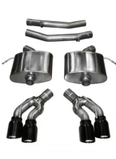 CORSA Performance 2.75" Axleback Exhaust Dual Rear Exit with Twin 4.0" Black PVD Pro-Series Tips Cadillac CTS V Sedan 2016-2019                                     - 14358BLK - Image 3