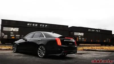 CORSA Performance 2.75" Axleback Exhaust Dual Rear Exit with Twin 4.0" Black PVD Pro-Series Tips Cadillac CTS V Sedan 2016-2019 - 14358BLK