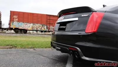 CORSA Performance 2.75" Axleback Exhaust Dual Rear Exit with Twin 4.0" Polished Pro-Series Tips Cadillac CTS V Sedan 2016-2019 - 14358