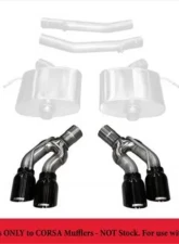 CORSA Performance Twin 4.0" Black PVD Pro-Series Tip Kit Cadillac CTS V Sedan 2016-2019                                     - 14359BLK - Image 2