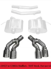 CORSA Performance Twin 4.0" Polished Pro-Series Tip Kit Cadillac CTS V Sedan 2016-2019                                     - 14359 - Image 2