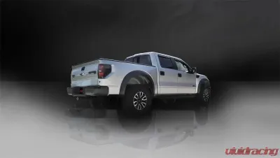 CORSA Performance 3.0" Catback Exhaust Single Side Exit w/Twin 4.0" Black PVD Pro-Series Tips Ford Raptor 2011-2014 - 14387BLK