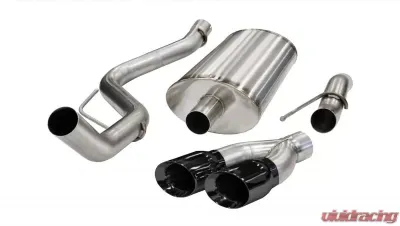 CORSA Performance 3.0" Catback Exhaust Single Side Exit w/Twin 4.0" Black PVD Pro-Series Tips Ford F-150 | Raptor 2009-2010 - 14388BLK