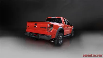 CORSA Performance 3.0" Catback Exhaust Single Side Exit w/Twin 4.0" Polished Pro-Series Tips Ford F-150 | Raptor 2009-2010 - 14388