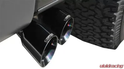 CORSA Performance 3.0" Catback Exhaust Single Side Exit w/Twin 4.0" Black PVD Pro-Series Tips Ford F-150 EcoBoost 2011-2014 - 14392BLK