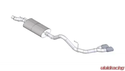 CORSA Performance 3.0" Catback Exhaust Single Side Exit w/Twin 4.0" Black PVD Pro-Series Tips Ford F-150 EcoBoost 2011-2014 - 14392BLK