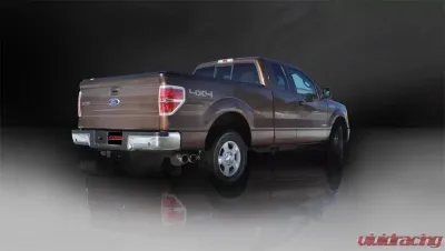 CORSA Performance 3.0" Catback Exhaust Single Side Exit w/Twin 4.0" Polished Pro-Series Tips Ford F-150 EcoBoost 2011-2014 - 14392