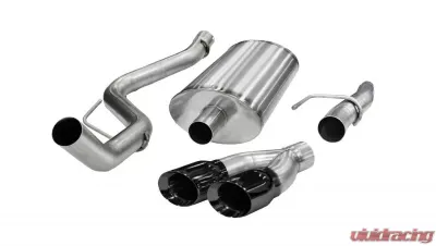 CORSA Performance 3.0" Catback Exhaust Single Side Exit w/Twin 4.0" Black PVD Pro-Series Tips Ford F-150 2011-2014 - 14393BLK