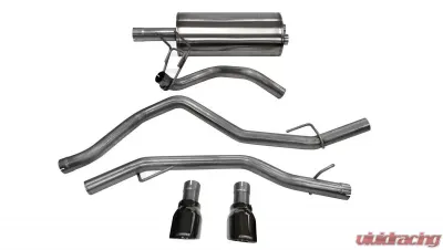 CORSA Performance 3.0" Catback Exhaust Dual Rear Exit w/Single 4.5" Black PVD Pro-Series Tips Ram 1500 2009-2019 - 14405BLK