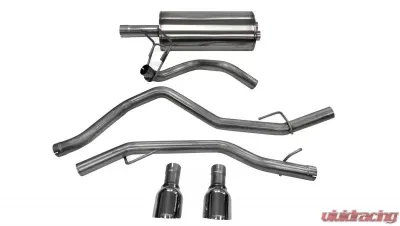 CORSA Performance 3.0" Catback Exhaust Dual Rear Exit w/Single 4.5" Polished Pro-Series Tips Ram 1500 2009-2019 - 14405