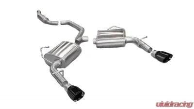 CORSA Performance 2.5" Catback Exhaust Dual Rear Exit w/Single 4.0" Black PVD Pro-Series Tips Chrysler 200 | Dodge Avenger 2011-2014 - 14413BLK