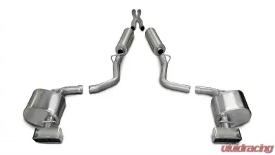 CORSA Performance 2.5" Catback Exhaust Dual Rear Exit w/GTX Polished Tips Dodge Challenger R/T 2009-2010 - 14436