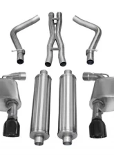 CORSA Performance 2.75" Catback Exhaust Dual Rear Exit w/Single 4.5" Black PVD Pro-Series Tips Chrysler 300 | Dodge Charger SRT-8 2012-2014                                     - 14463BLK - Image 2