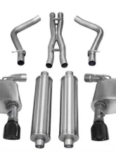 CORSA Performance 2.75" Catback Exhaust Dual Rear Exit w/Single 4.5" Black PVD Pro-Series Tips Chrysler 300 | Dodge Charger SRT/SRT-8 2012-2014                                     - 14464BLK - Image 3