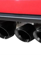 CORSA Performance 2.5" Axleback Exhaust Dual Rear Exit with Twin 3.5" Black PVD Pro-Series Tips Chevrolet Corvette C6 2005-2008                                     - 14469BLK - Image 2