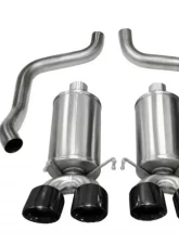 CORSA Performance 2.5" Catback Exhaust Dual Rear Exit w/Twin 3.5" Black PVD Pro-Series Tips Chevrolet Corvette C6 2006-2008                                     - 14469CB6BLK - Image 3
