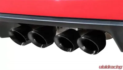 CORSA Performance 2.5" Axleback Exhaust Dual Rear Exit with Twin 3.5" Black PVD Pro-Series Tips Chevrolet Corvette C6 2009-2013 - 14470BLK