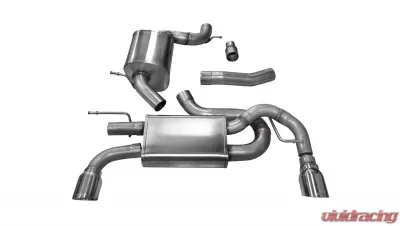 CORSA Performance 3.0" Catback Exhaust Dual Rear Exit w/Single 4.0" Polished Pro-Series Tips Volkswagen Golf GTI Mk6 2010-2014 - 14491