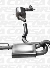 CORSA Performance 3.0" Catback Exhaust Dual Rear Exit w/Single 4.0" Polished Pro-Series Tips Volkswagen Golf GTI Mk6 2010-2014                                     - 14491 - Image 3