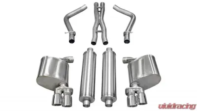 CORSA Performance 2.5" Catback Exhaust Dual Rear Exit w/Twin 3.0" Polished Pro-Series Tips Dodge Charger R/T 2011-2014 - 14522