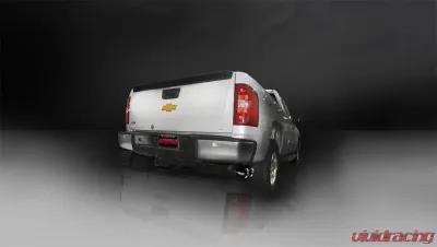 CORSA Performance 3.0" Catback Exhaust Single Side Exit w/Twin 4.0" Black PVD Pro-Series Tips Chevrolet Silverado 1500 C | GMC Sierra 1500 2011-2013 - 14523BLK