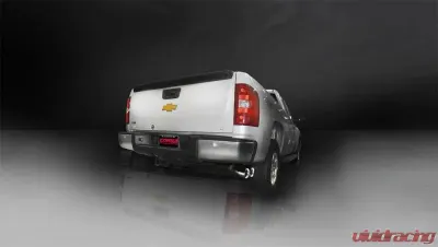 CORSA Performance 3.0" Catback Exhaust Single Side Exit w/Twin 4.0" Polished Pro-Series Tips Chevrolet Silverado 1500 | GMC Sierra 2011-2013 - 14523