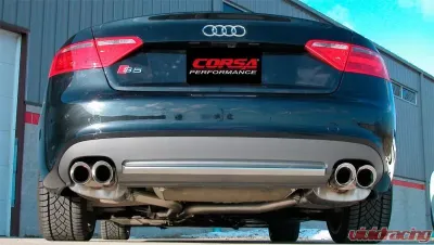 Corsa Catback Exhaust System for Audi S5 4.2L FSI V8 B8 (2008-2016) with Polished Tips - 14544