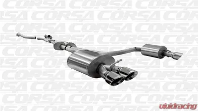 Corsa Catback Exhaust System for Audi S5 4.2L FSI V8 B8 (2008-2016) with Polished Tips - 14544