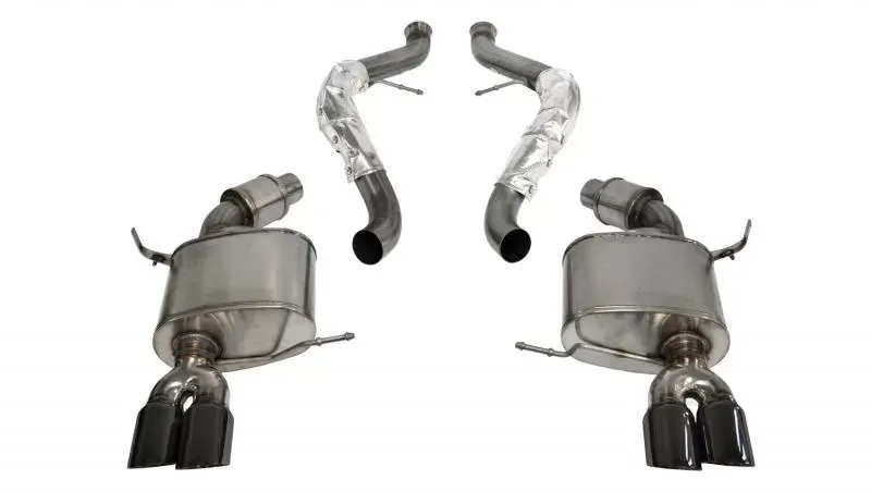 CORSA Performance 2.5" Catback Exhaust Dual Rear Exit w/Twin 3.0" Black PVD Pro-Series Tips BMW M3 E90 Sedan 2008-2012 - 14569BLK