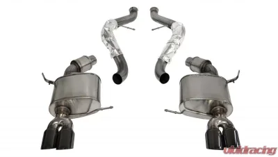 CORSA Performance 2.5" Catback Exhaust Dual Rear Exit w/Twin 3.0" Black PVD Pro-Series Tips BMW M3 E90 Sedan 2008-2012 - 14569BLK