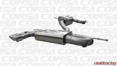 Corsa Catback Exhaust w/Black Tips Volkswagen Golf GTI MKV 05-09 - 14587BLK