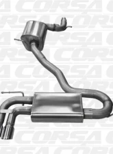 Corsa Catback Exhaust w/Black Tips Volkswagen Golf GTI MKV 05-09                                     - 14587BLK - Image 4