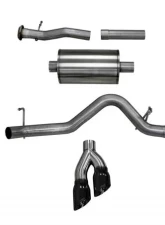 CORSA Performance 3.0" Catback Exhaust Single Side Exit w/Twin 4.0" Black PVD Pro-Series Tips Chevrolet Colorado | GMC Canyon 2015-2016                                     - 14744BLK - Image 2