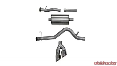 CORSA Performance 3.0" Catback Exhaust Single Side Exit w/Twin 4.0" Polished Pro-Series Tips Chevrolet Colorado | GMC Canyon 2017-2019 - 14745