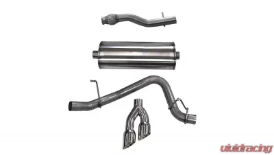 CORSA Performance 3.0" Catback Exhaust Single Side Exit w/Twin 4.0" Polished Pro-Series Tips Chevrolet Suburban | GMC Yukon XL 2015-2019 - 14748