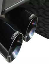 CORSA Performance 3.0" Catback Exhaust + Res Delete Single Side Exit w/Twin 4.0" Black PVD Pro-Series Tips Ford Raptor Super Crew 2011-2014                                     - 14760BLK - Image 2