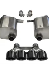 CORSA Performance 2.75" Valveback Exhaust Dual Rear Exit with Quad 4.5" Black PVD Pro-Series Tips Chevrolet Corvette C7 2014-2019                                     - 14762BLK - Image 3