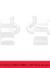 CORSA Performance Twin 4.0" Polished Pro-Series Tip Kit Chevrolet Camaro 2016-2020                                     - 14774 - Image 2
